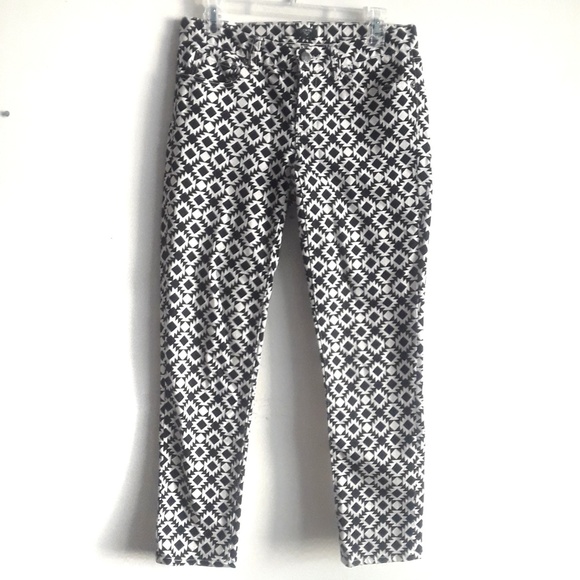 J Crew Geometric Print Strech Skinny - Picture 1 of 5